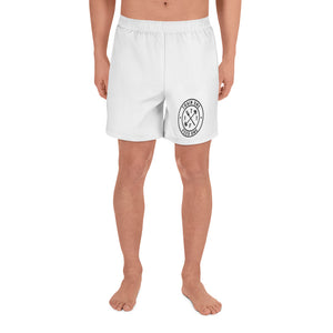 T1F1 Logo Men's Athletic Shorts (WHT/BLK)