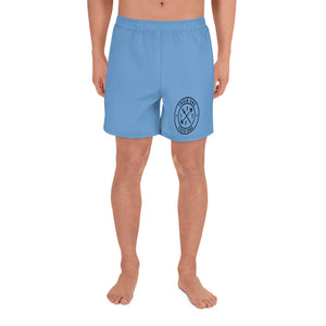 T1F1 Logo Men's Athletic Shorts (BLU/BLK)