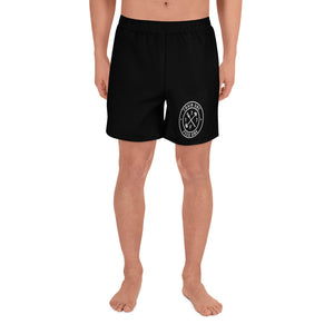 T1F1 Logo Men's Athletic Shorts (BLK/WHT)